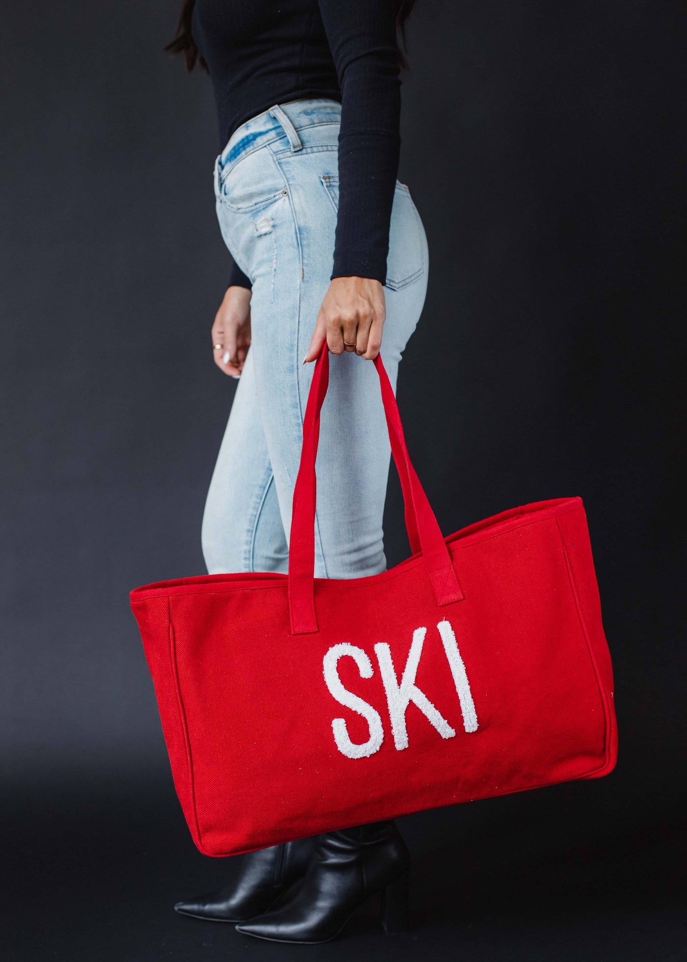 Red Ski Tote