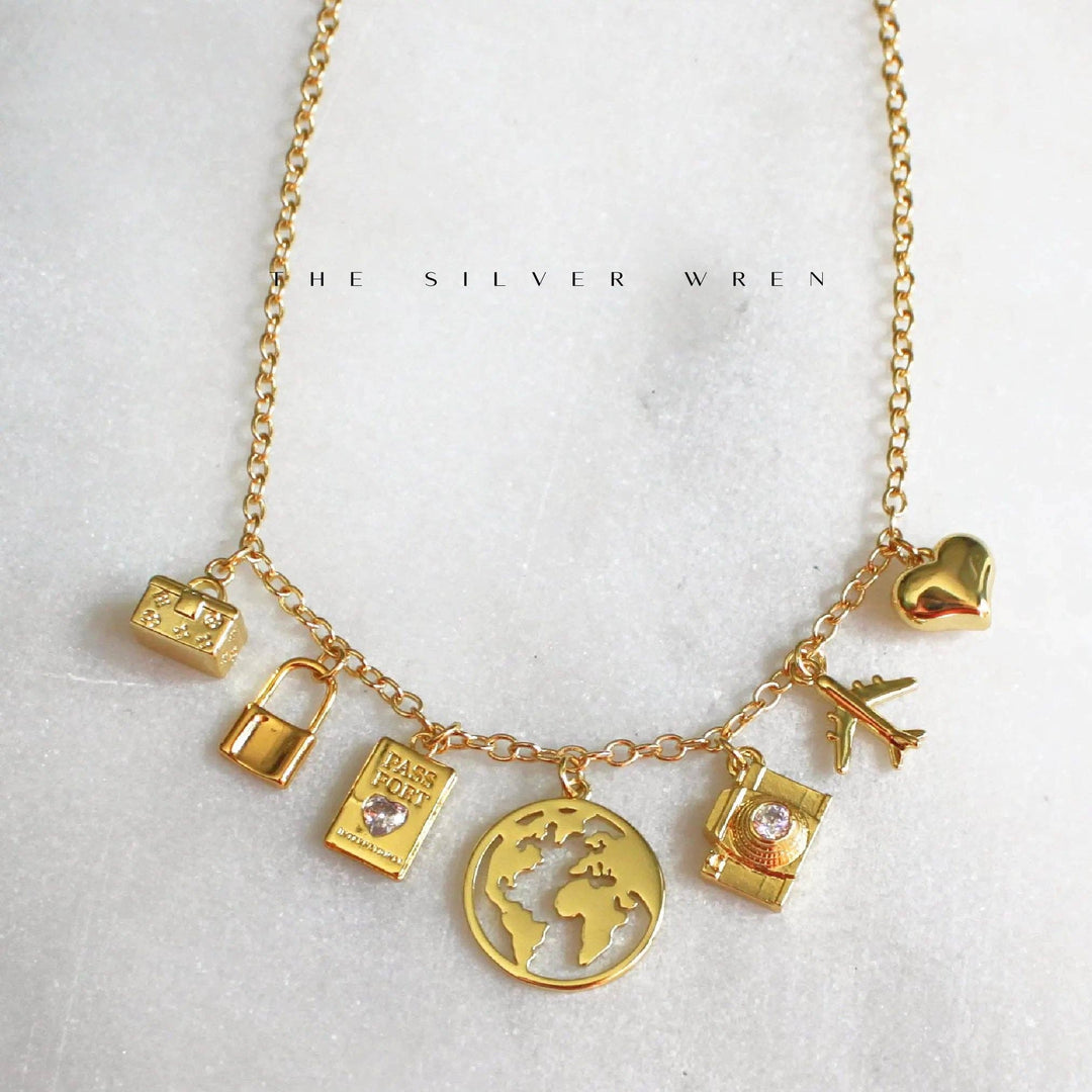 Necklace-Travel Multi Charm