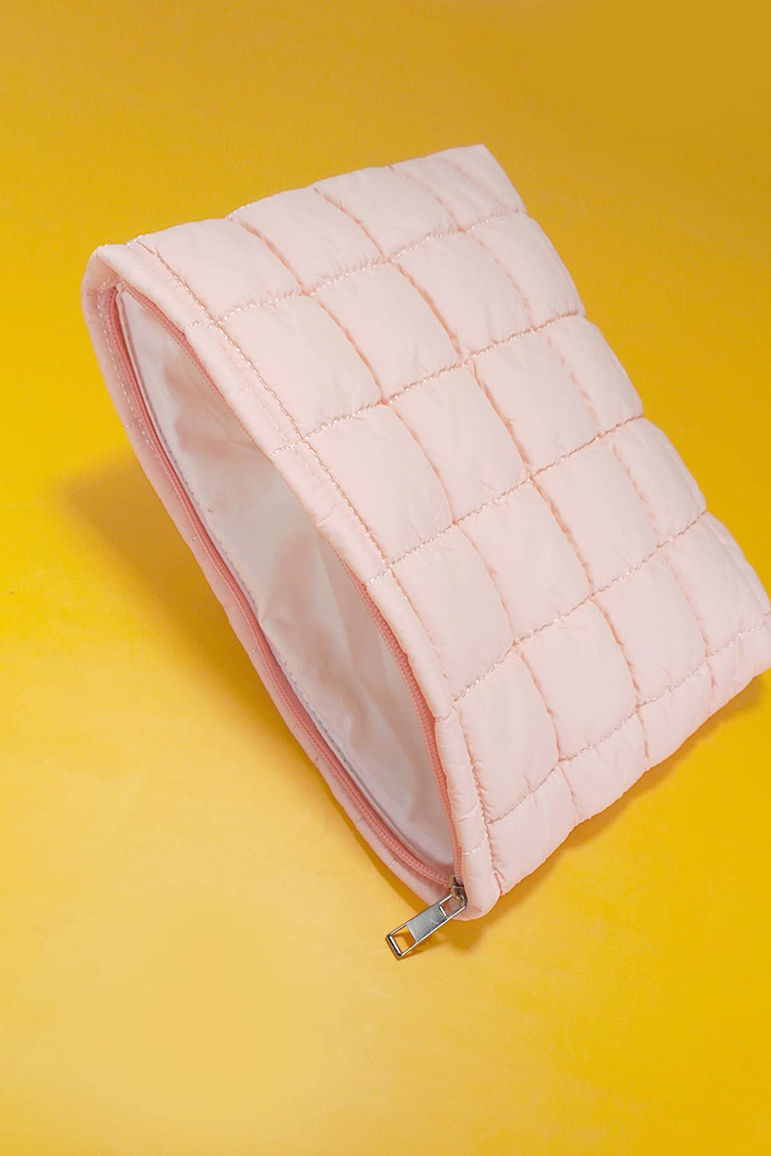 Cosmetic Bag-Quilted Puffy Clutch