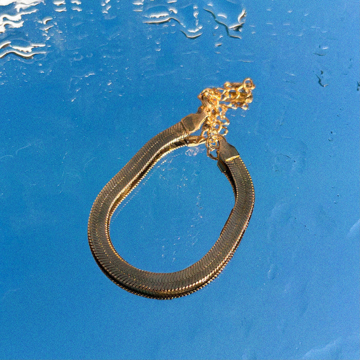 Bracelet-Slick Herringbone Chain