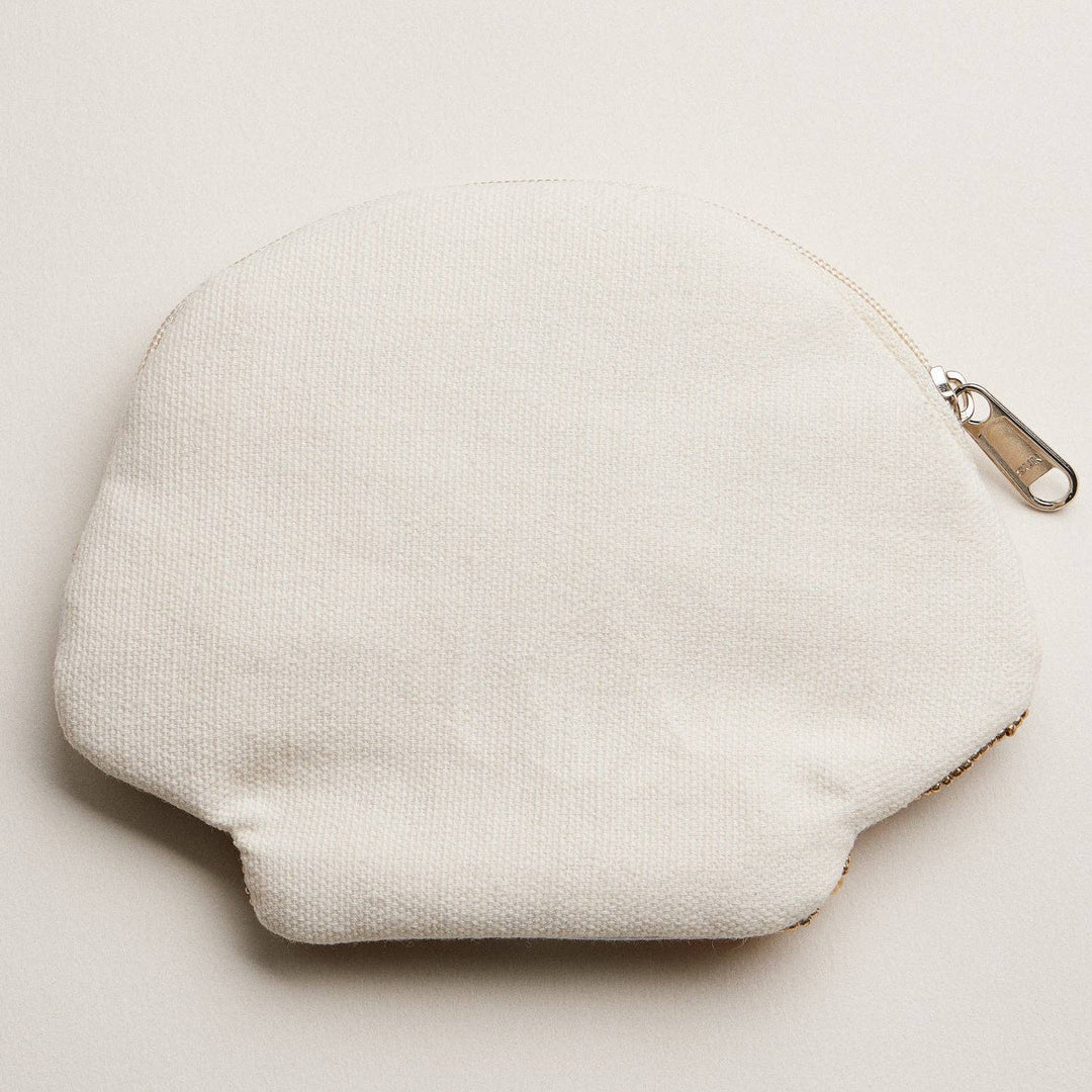 Beaded Coin Purse-Seashell with Pearl Accent