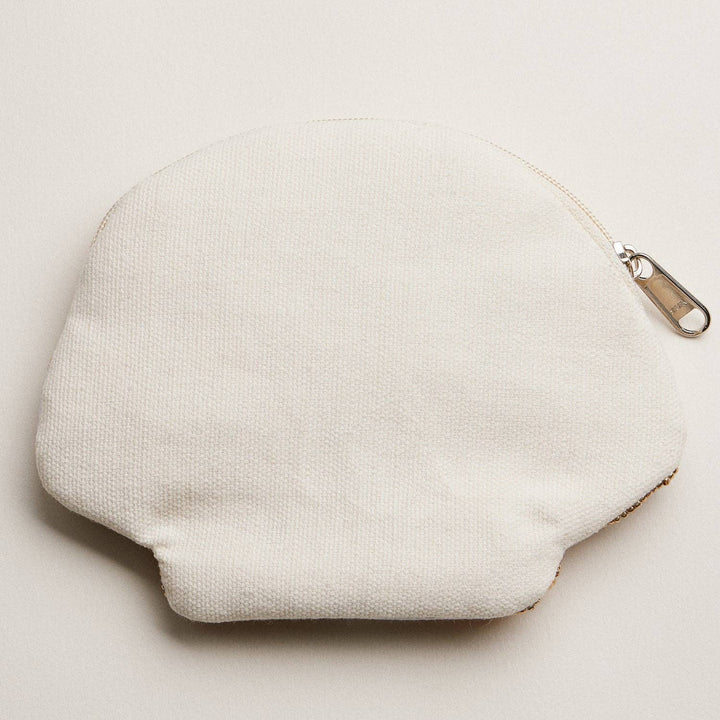 Beaded Coin Purse-Seashell with Pearl Accent
