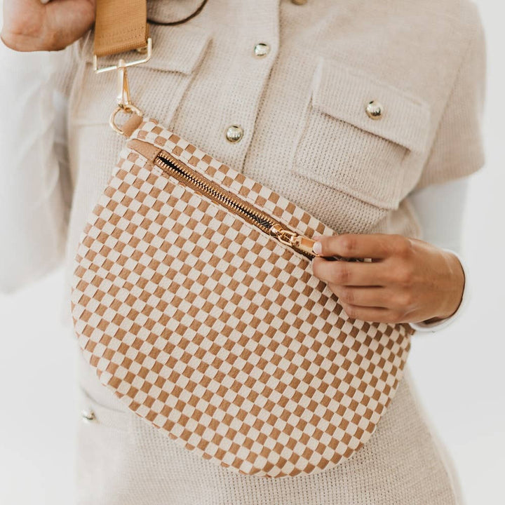 Westlyn Woven Bum Bag-Leather