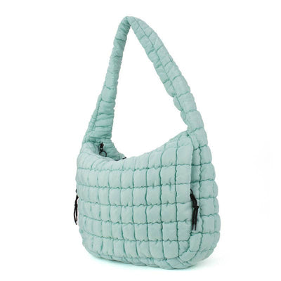 Carmella Pufferquilt Shoulder Bag-Glacier Blue