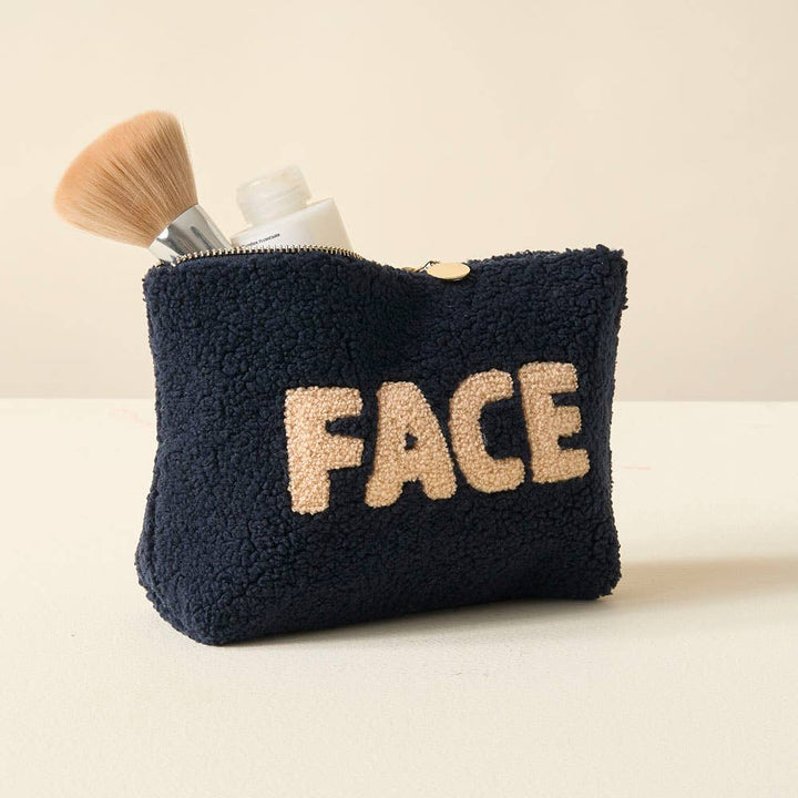 Teddy Pouch-Navy Face