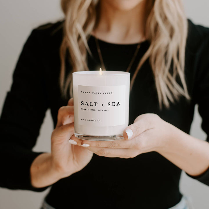 Soy Candle 11oz-Salt & Sea