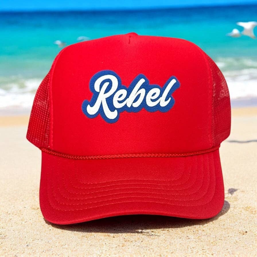 Trucker Hat-Rebel: Red