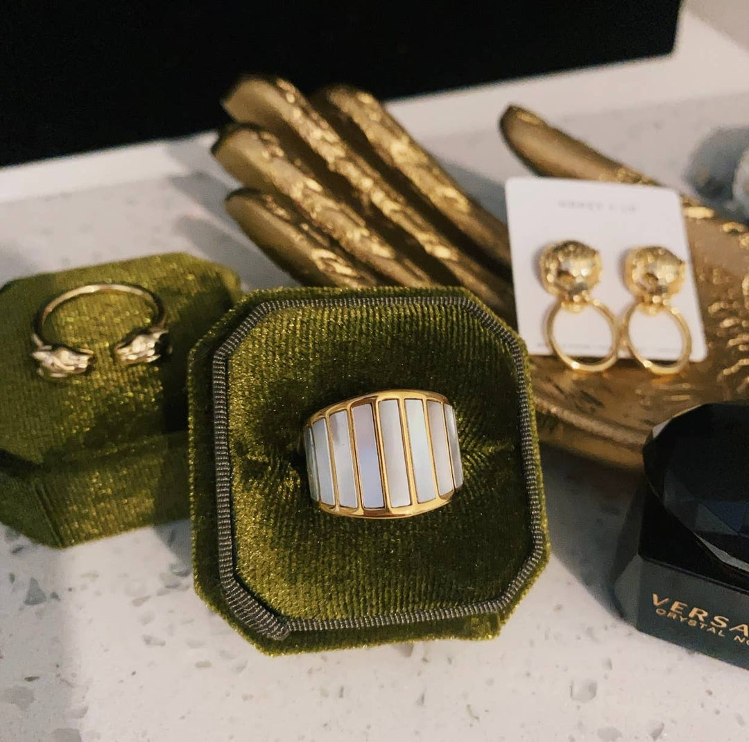 Ring-Perla Shell White