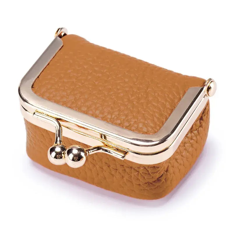 Mini Jewelry or Coin Purse Genuine Leather Many Colors
