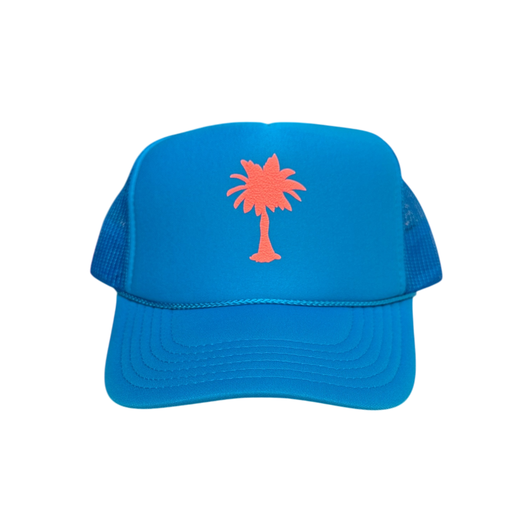 Trucker Hat-Palm: Surf Blue