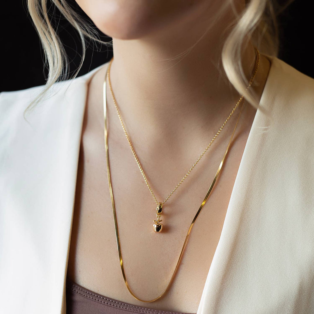 Gold Charm-Apple