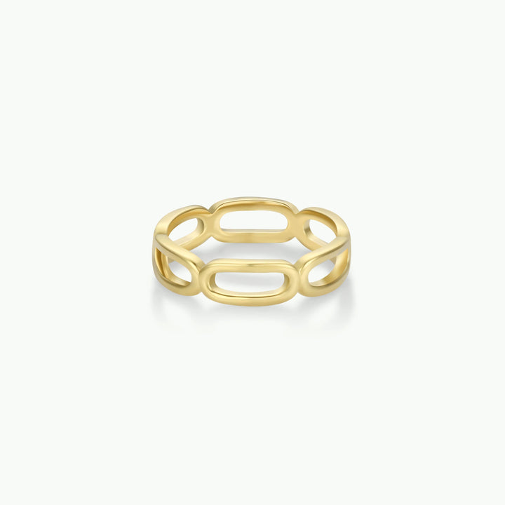 Gold Rings - Chain Link