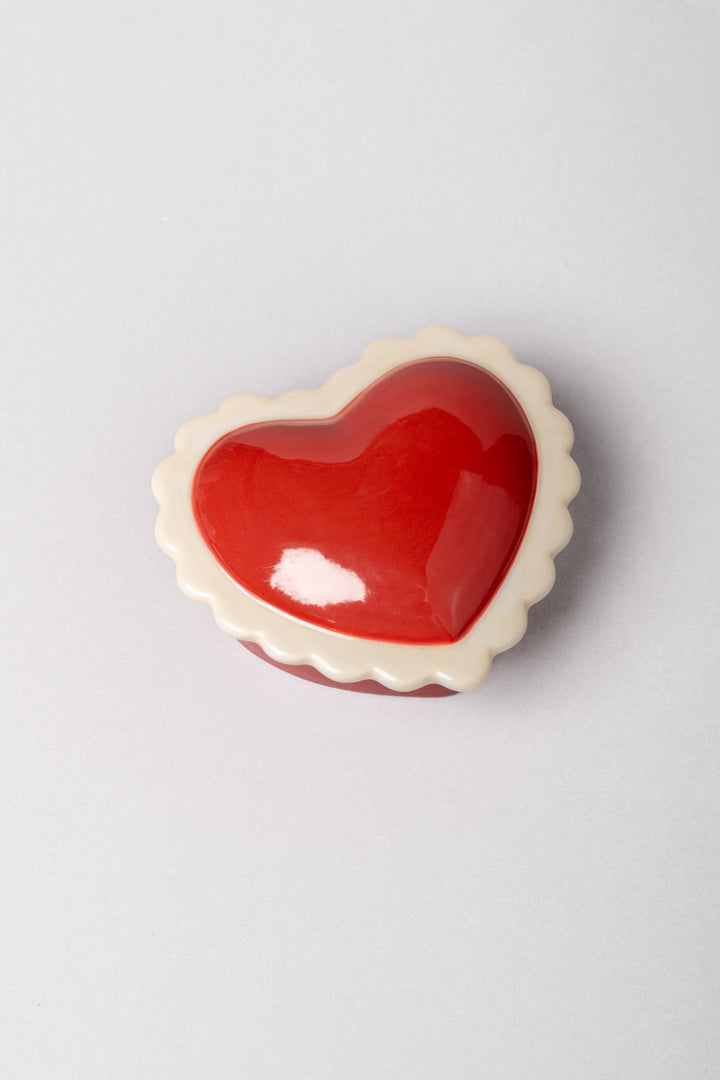 Ceramic Trinket Box, Heart