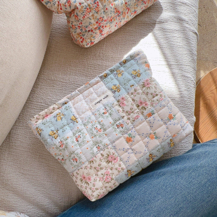 Flower Print Padded Large Capacity Cosmetic Bag DPB2417