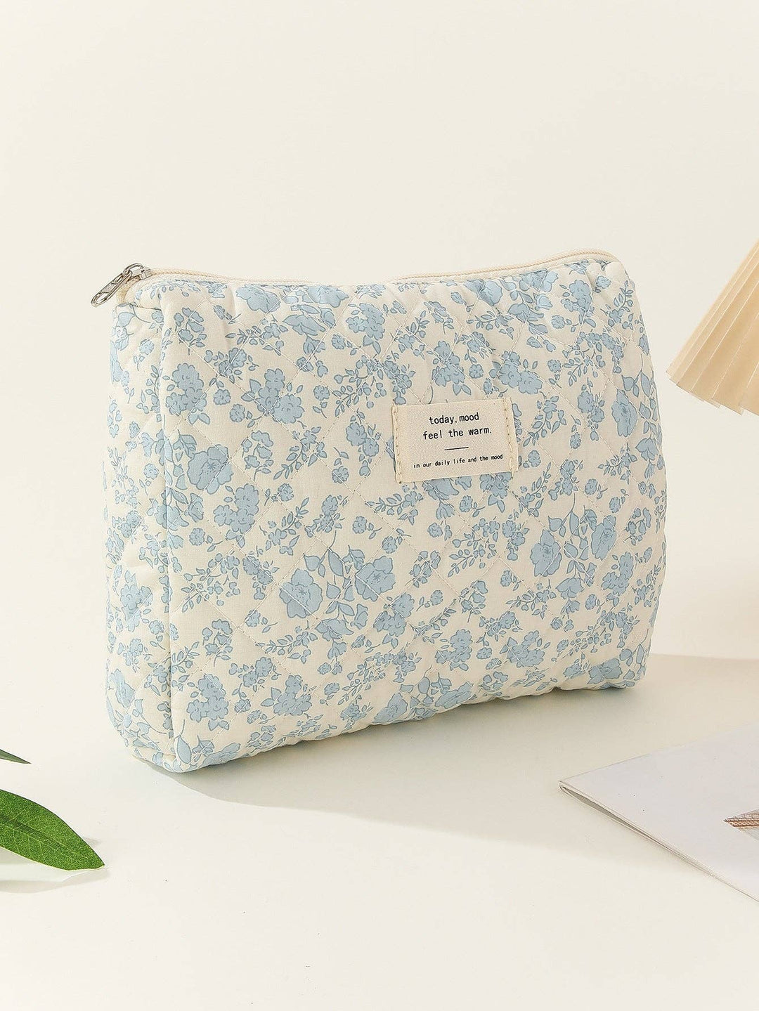 Midi Floral Print Quilted Cosmetic Bag DPB0118