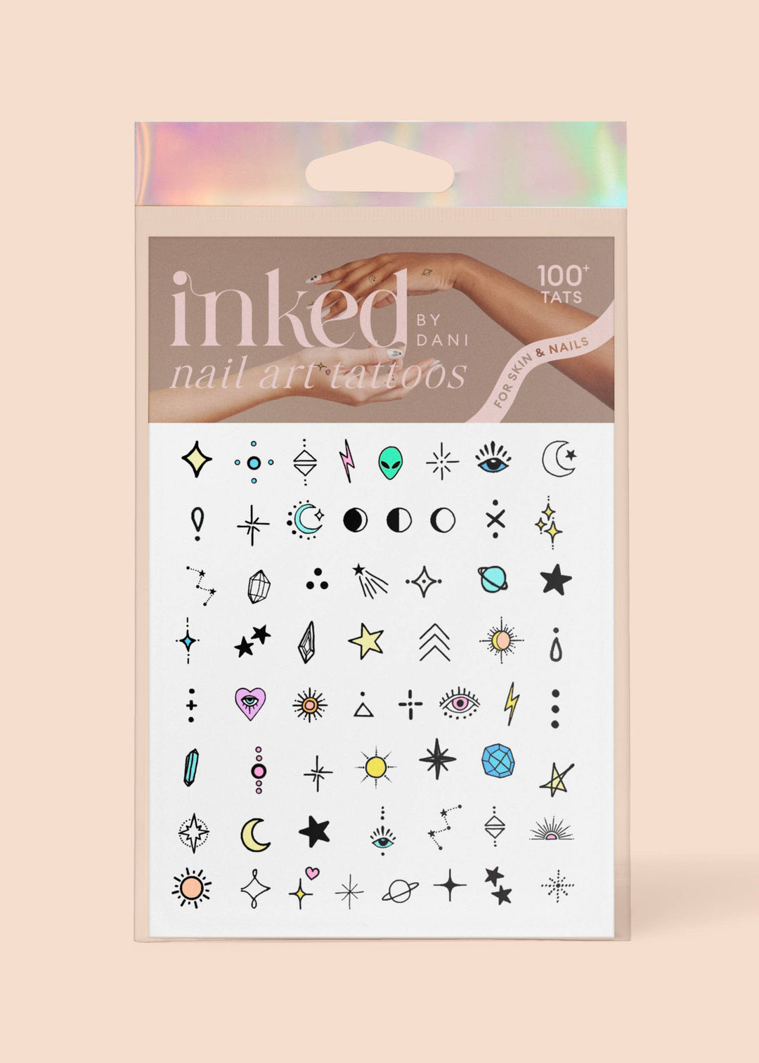 Stellar Nail Art Temporary Tattoo Pack