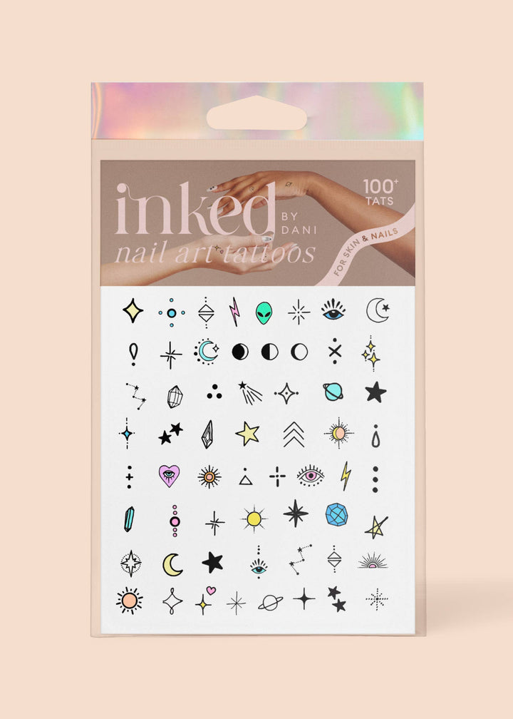 Stellar Nail Art Temporary Tattoo Pack