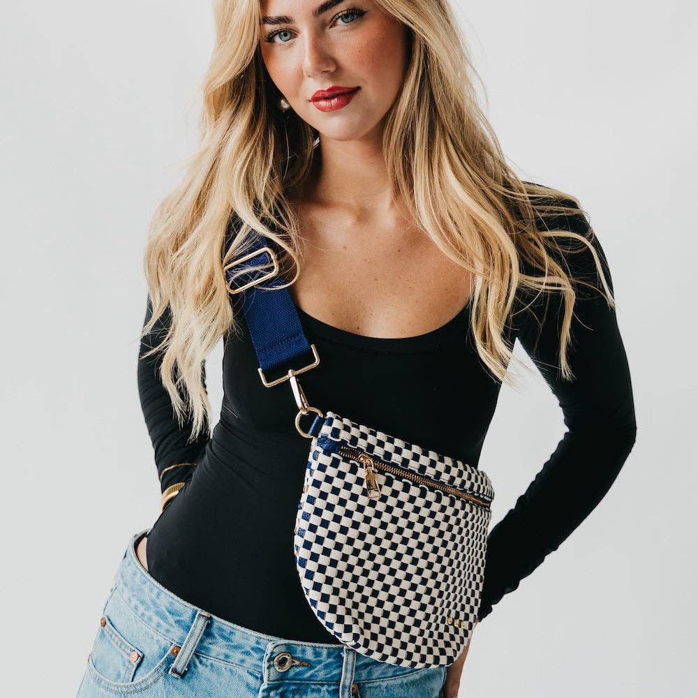 Westlyn Woven Bum Bag-Leather