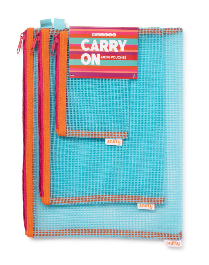 Carry On Mesh Pouches-Sunset