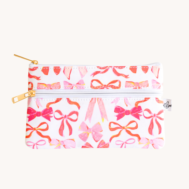 Pink Bows Pencil Pouch