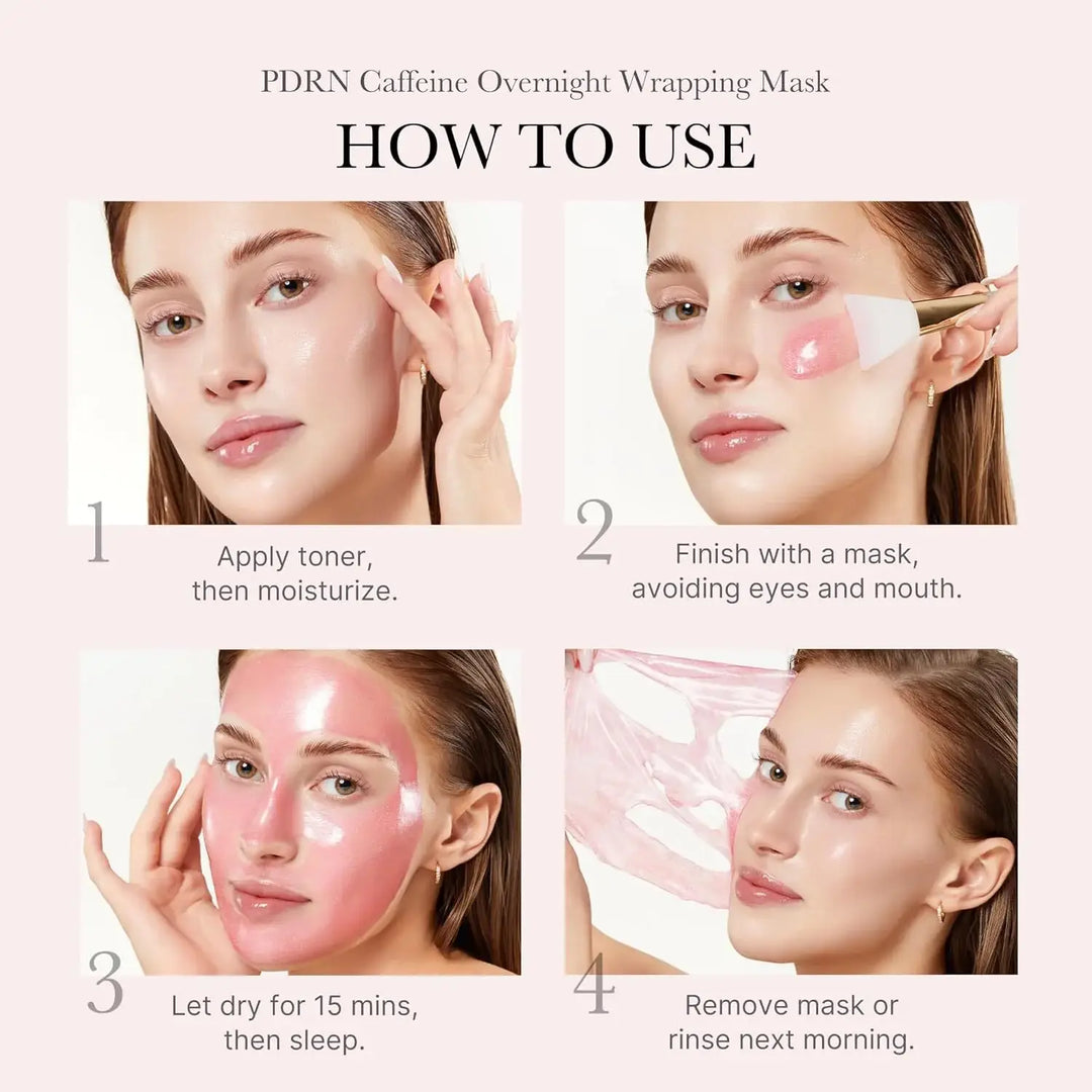 Medicube Mask 75ml-PDRN Pink Caffeine Night Wrapping Mask