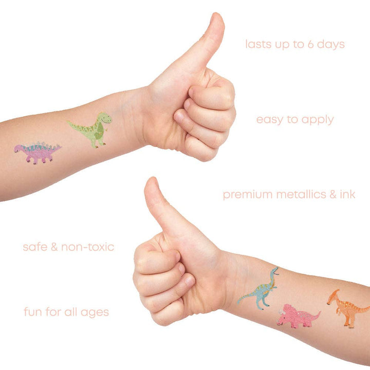 Dinosaur kids temporary tattoo variety set