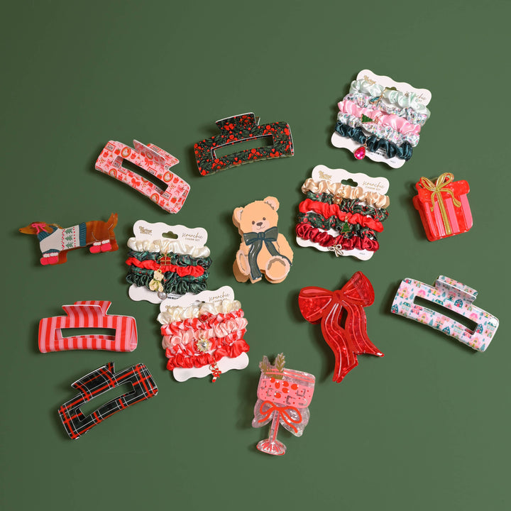 Claw Clip-Peppermint Stripes