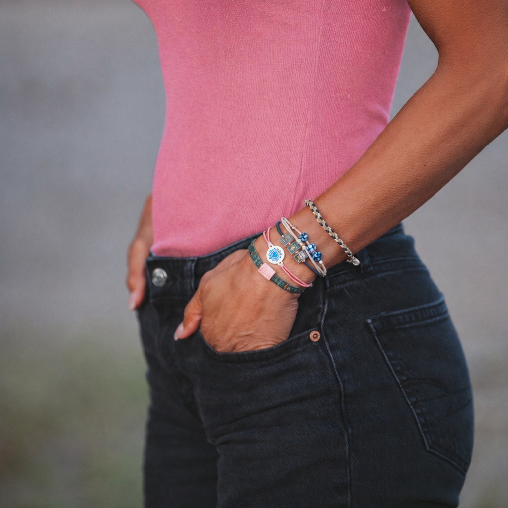 Hair Tie Bracelets-Mahjong