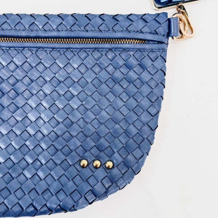 Westlyn Woven Bum Bag-Leather