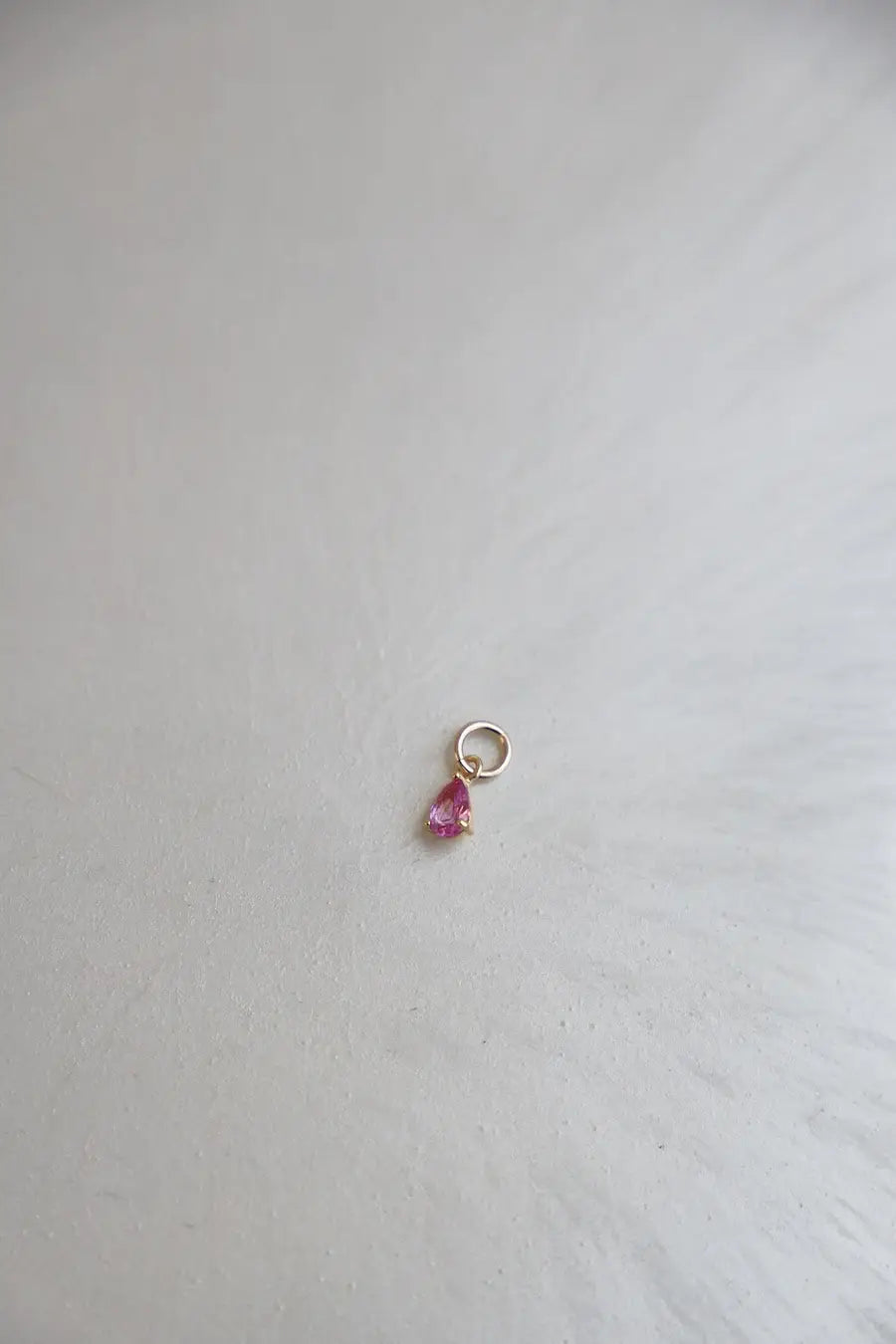 Charm-Birthstone Teardrop