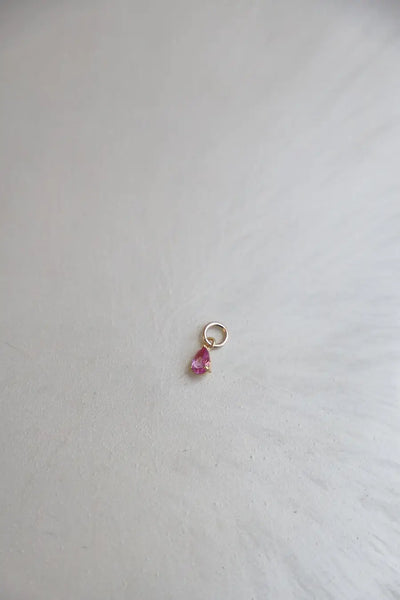 Charm-Birthstone Teardrop