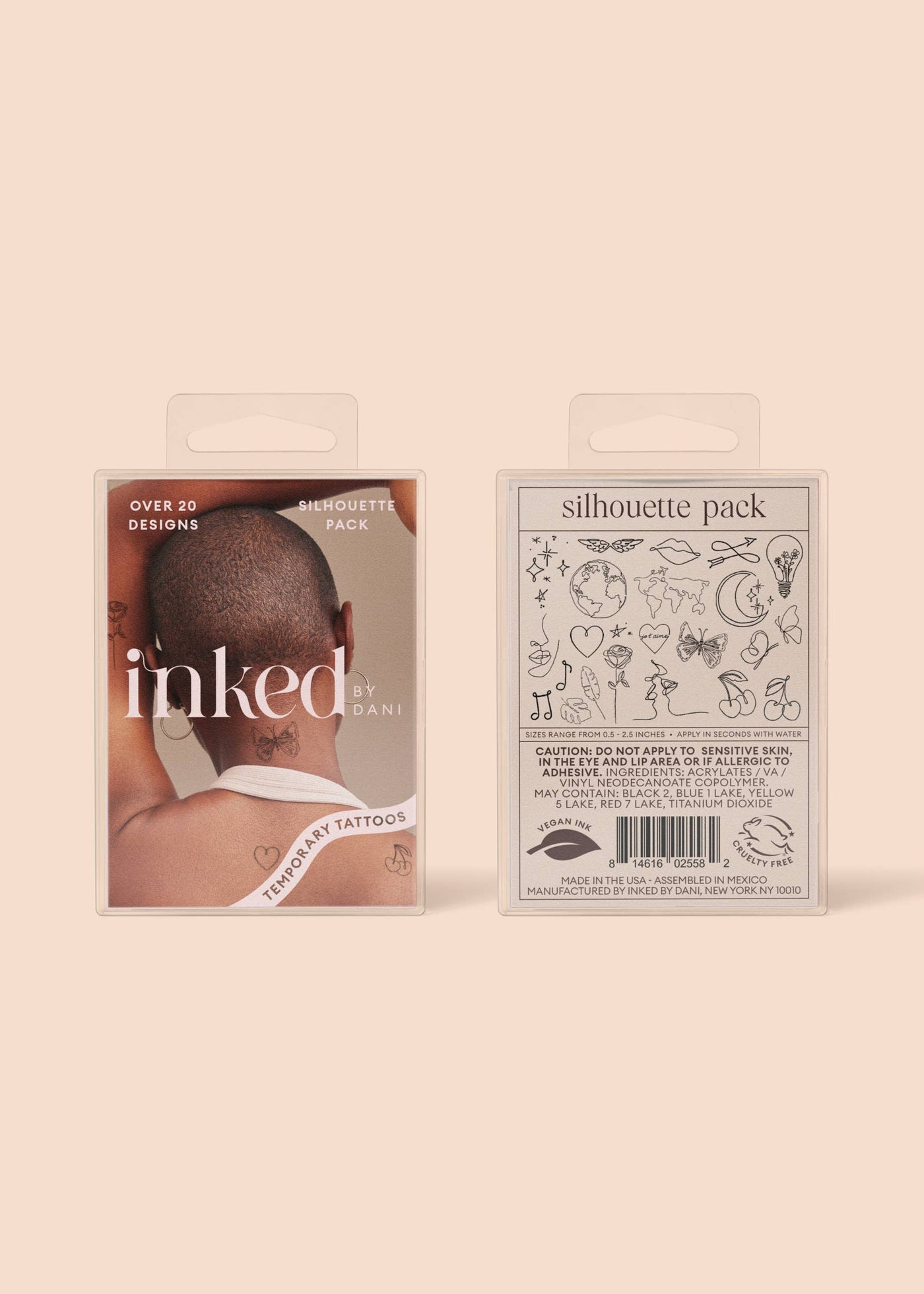 Silhouette Temporary Tattoo Pack