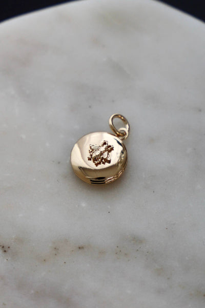 Charm-Bee Locket Gold