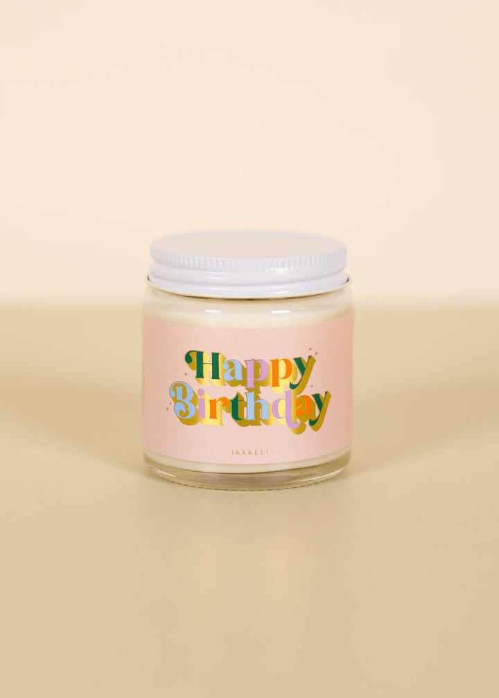 Happy Birthday Colorful Celebration Candles 4oz