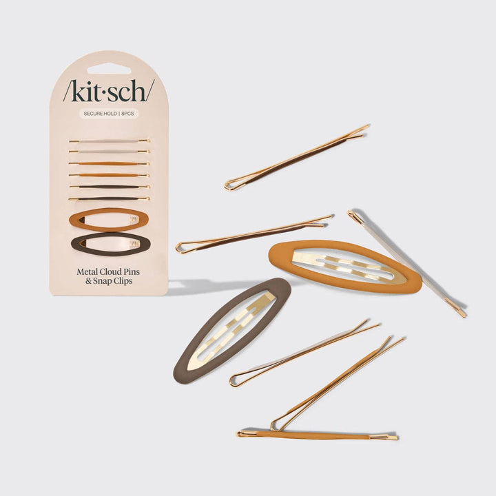 Metal Cloud Pins & Snap Clips 8pc Set - Sedona