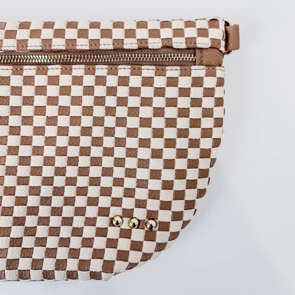 Westlyn Woven Bum Bag-Leather