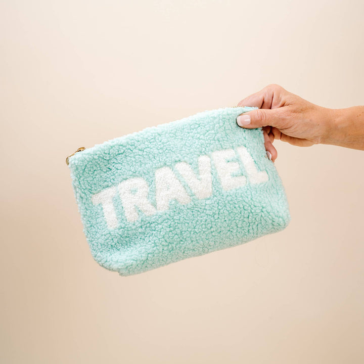 Teddy Pouch-Aqua Travel