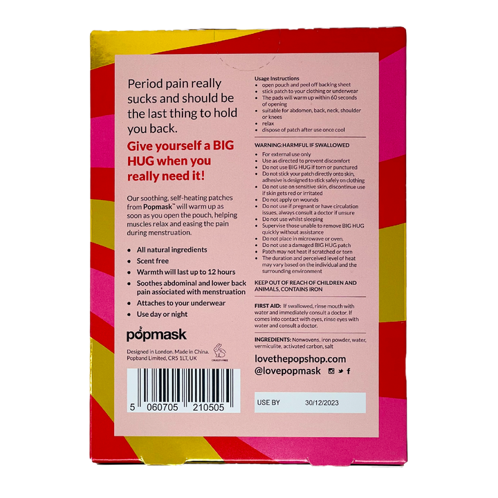 Big Hug Self Heating Body Patches (5 Patches)