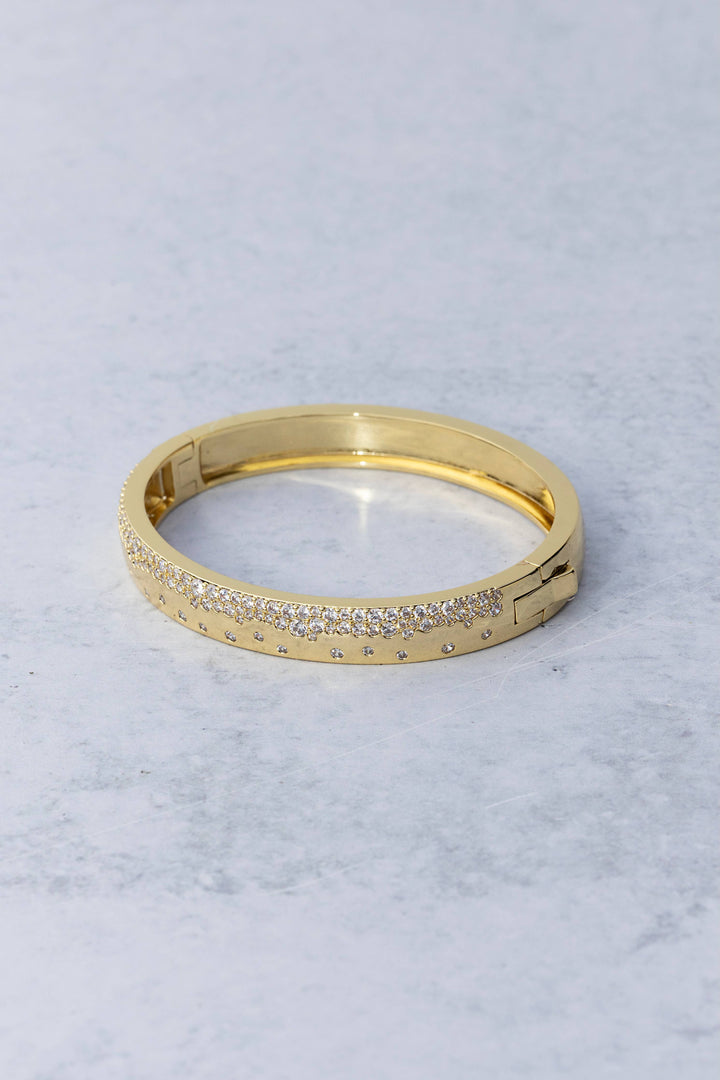 Bracelet-14k Gold Plate Champagne Fizz