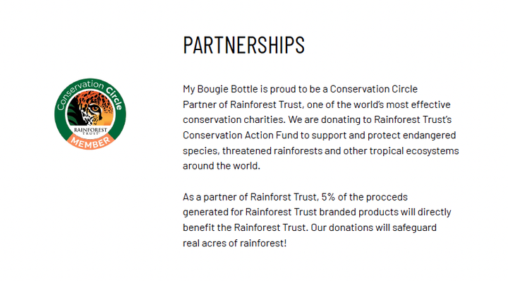 RAINFOREST TRUST | 25 oz Insulated Water Bottle Flip Sip Lid: Green / Gift Tube