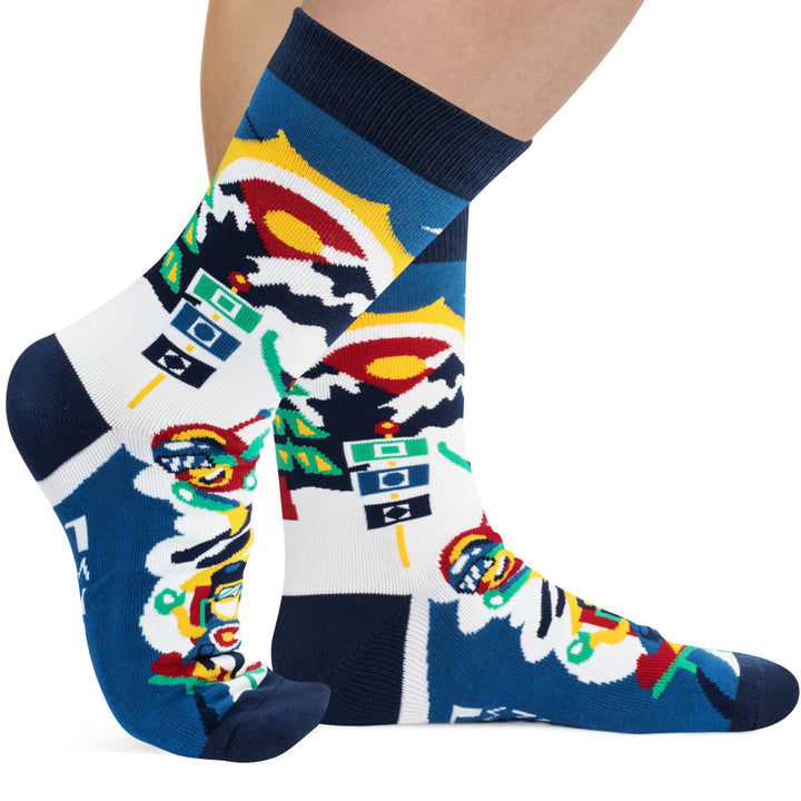 Ski More, Worry Less Socks