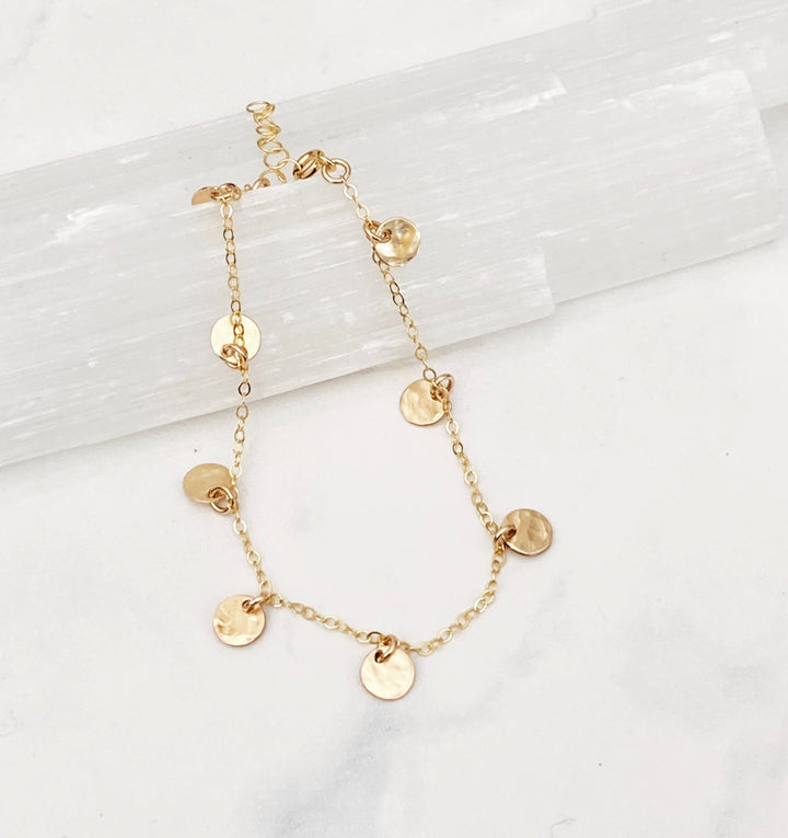 Multi disk bracelet: Sterling Silver