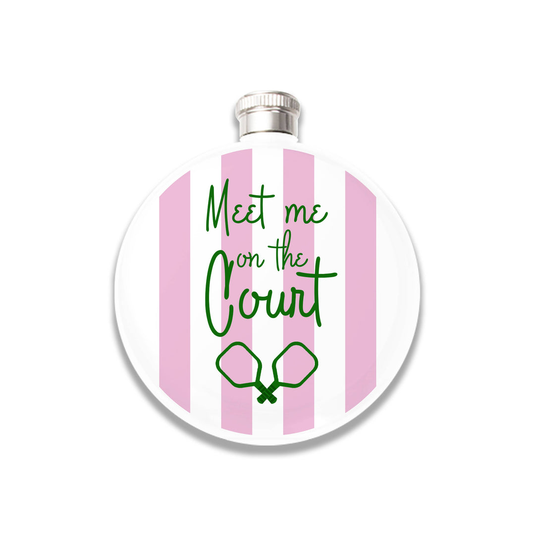Flask- Meet me on the Court- Pickleball