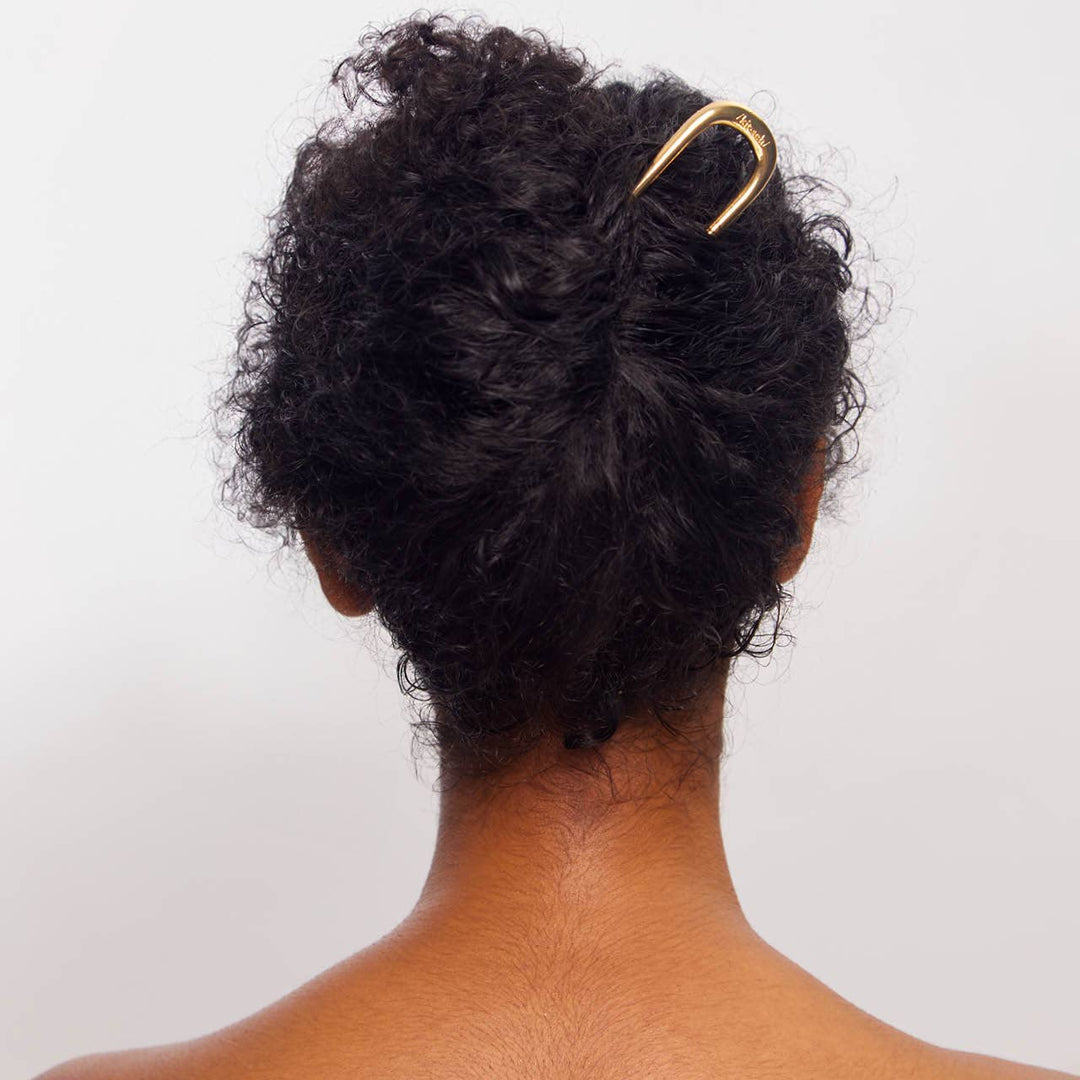 Metal French Hair Pin-Gold