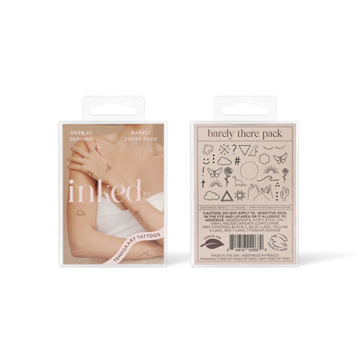 Barely There Temporary Tattoo Pack