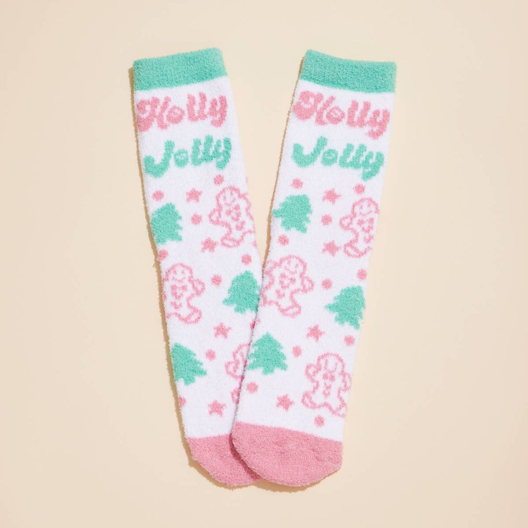 Christmas Fuzzy Socks Assorted Pack of 4