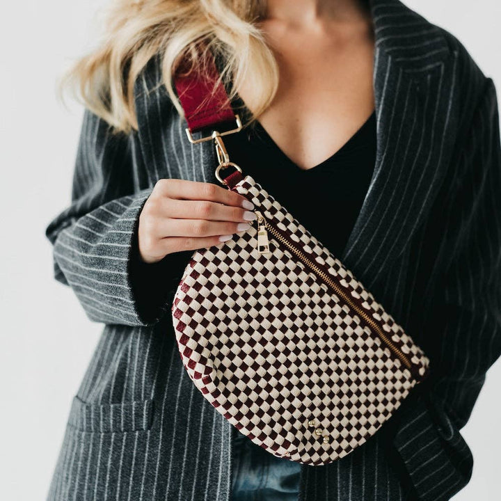 Westlyn Woven Bum Bag-Leather