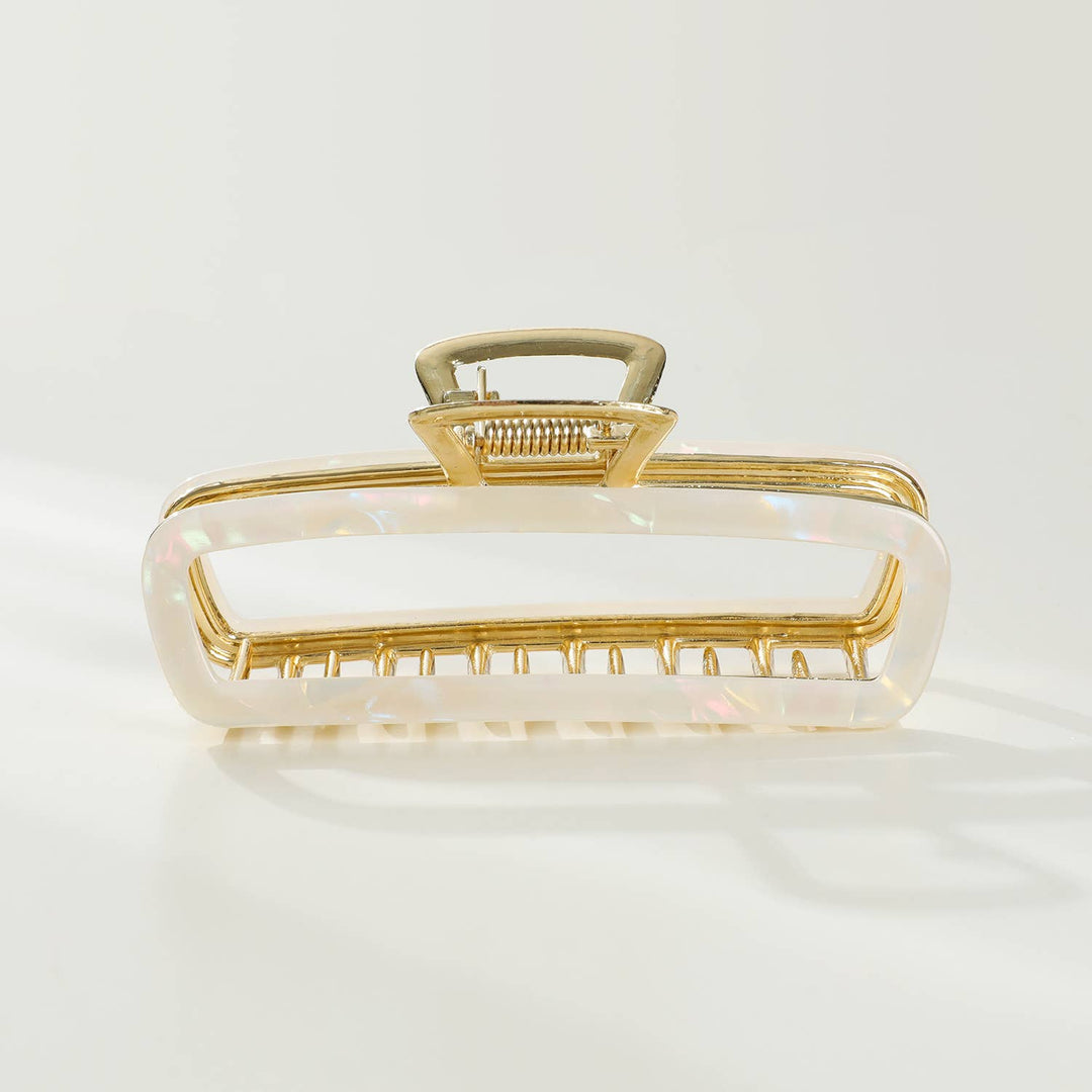 Harlow | Hollow Rectangle Metal Eco-Friendly Claw Clip