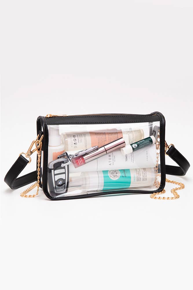 Clear Rectangle Stadium Concert Crossbody Bag