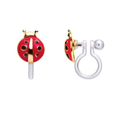 CLIP ON Cutie Earrings- Little Ladybug